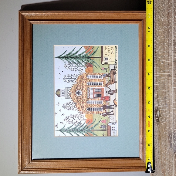 Vintage Primitive Folk Art Farmhouse County Courthouse Picture - Picture 3 of 14